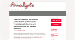 Desktop Screenshot of amalyste.fr